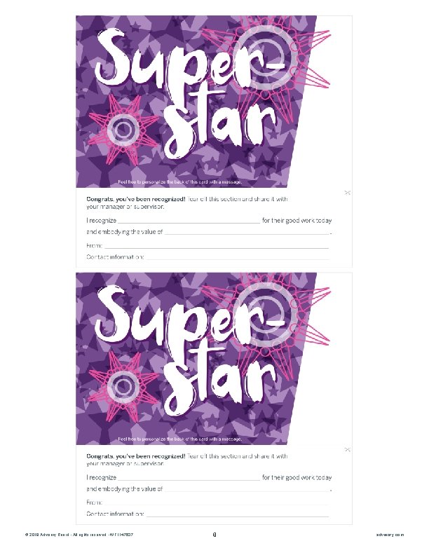 © 2019 Advisory Board • All rights reserved • WF 1147637 8 advisory. com