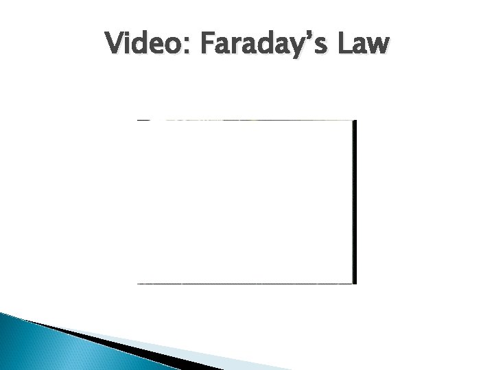 Video: Faraday’s Law 