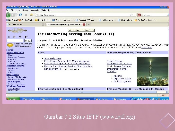 Gambar 7. 2 Situs IETF (www. ietf. org) 