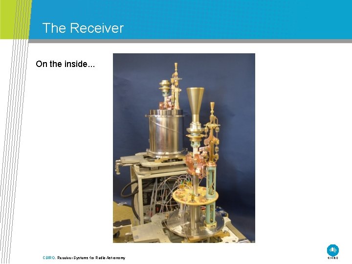 The Receiver On the inside. . . CSIRO. Receiver Systems for Radio Astronomy 