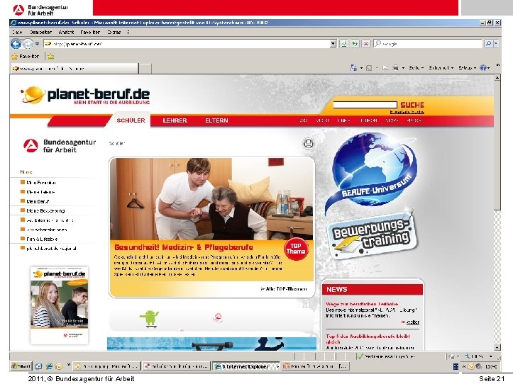 2011, © Bundesagentur für Arbeit Seite 21 