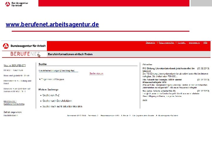 www. berufenet. arbeitsagentur. de 2011, © Bundesagentur für Arbeit Seite 23 