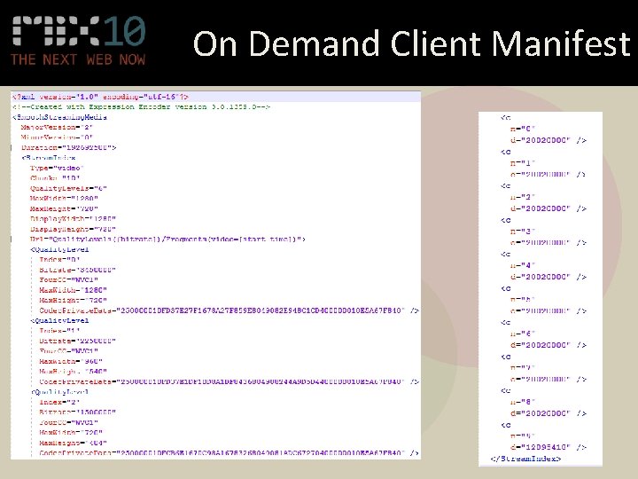 On Demand Client Manifest 