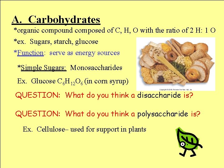 BIOLOGICAL CHEMISTRY I Carbon Compounds aka organic compounds