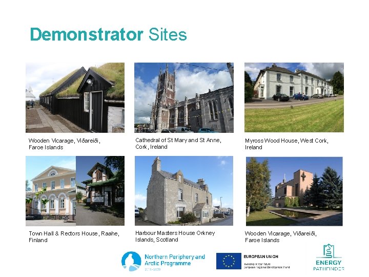 Demonstrator Sites Wooden Vicarage, Viðareiði, Faroe Islands Cathedral of St Mary and St Anne,