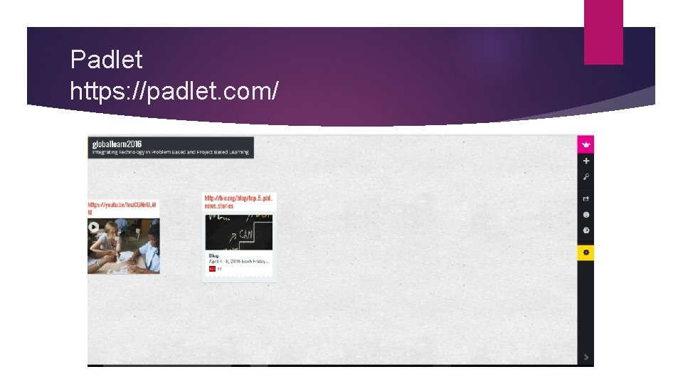 Padlet https: //padlet. com/ 