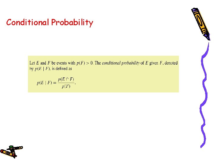 Conditional Probability Conditional Probability