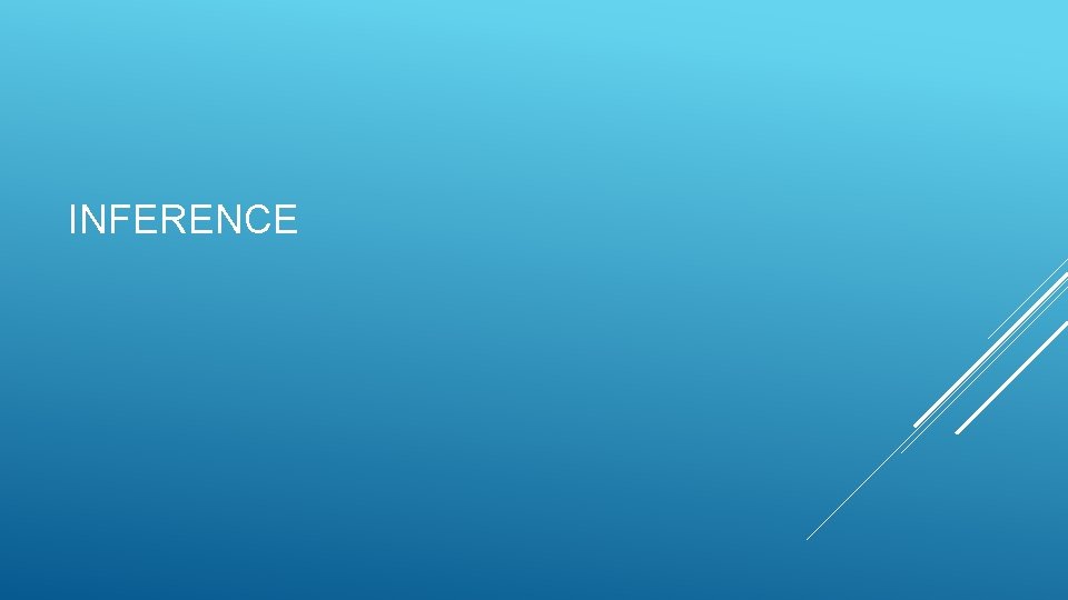 INFERENCE 