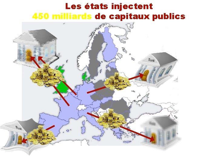 Les états injectent 450 milliards de capitaux publics 