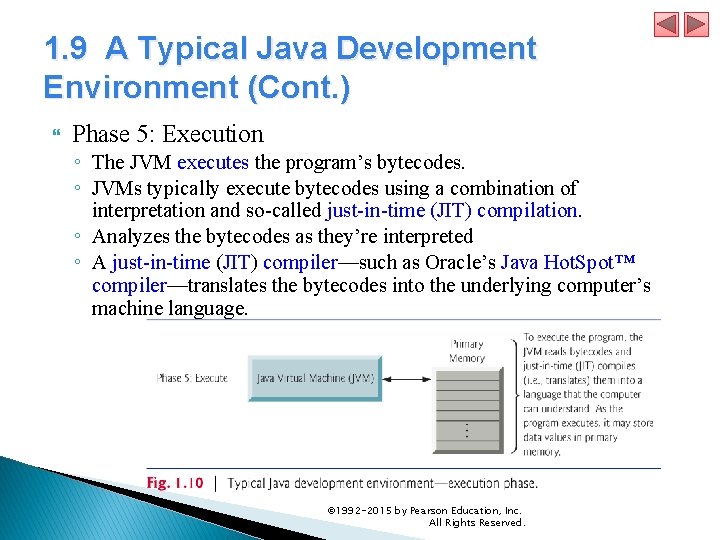 1. 9 A Typical Java Development Environment (Cont. ) Phase 5: Execution ◦ The