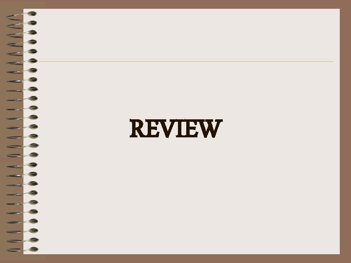 REVIEW REVIEW