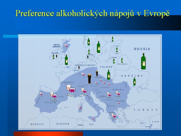 Preference alkoholických nápojů v Evropě 