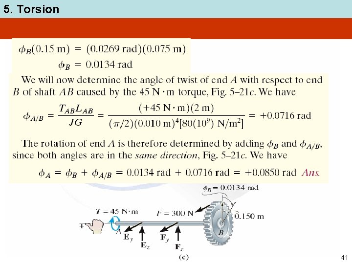 5. Torsion 41 