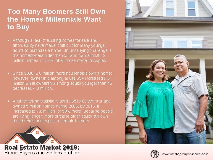 Too Many Boomers Still Own the Homes Millennials Want to Buy § Although a