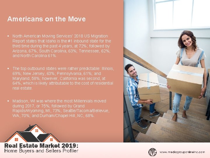 Americans on the Move § North American Moving Services’ 2018 US Migration Report states