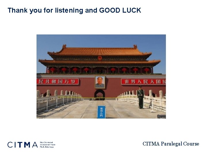 Thank you for listening and GOOD LUCK CITMA Paralegal Course 