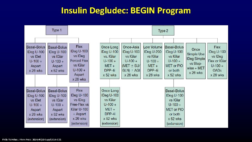 Insulin Degludec: BEGIN Program Philis-Tsimikas. J Fam Pract. 2016; 65(10 Suppl): S 14 -S
