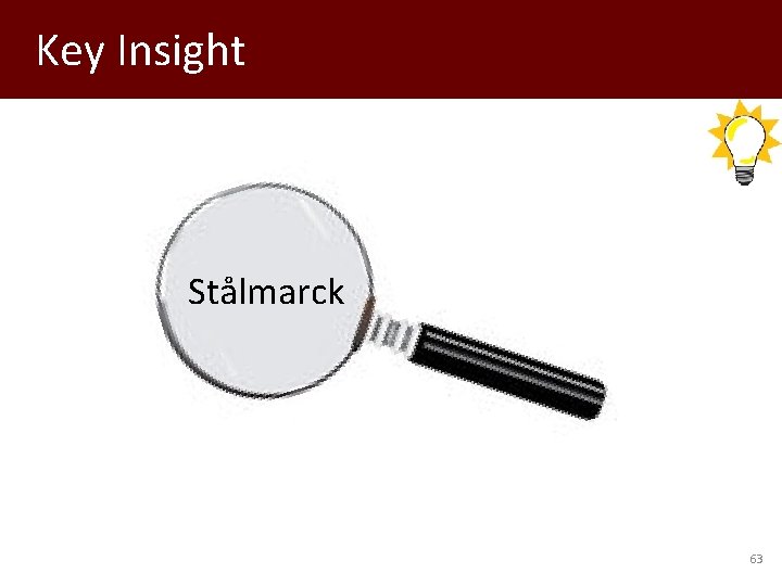 Key Insight Stålmarck 63 