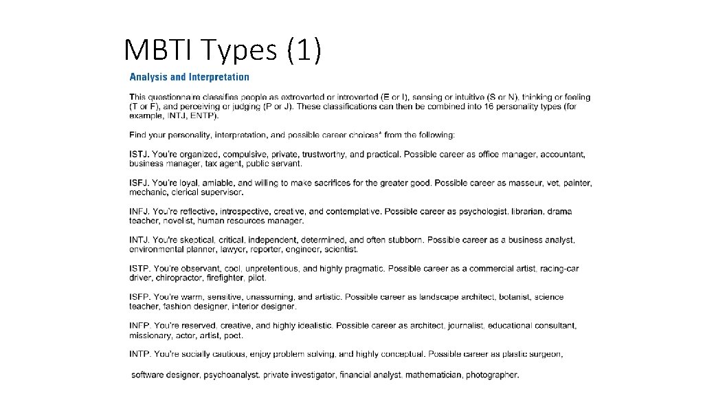 MBTI Types (1) 