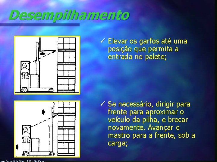 Desempilhamento dson Donizetti da Silva - TST - São Carlos - ü Elevar os