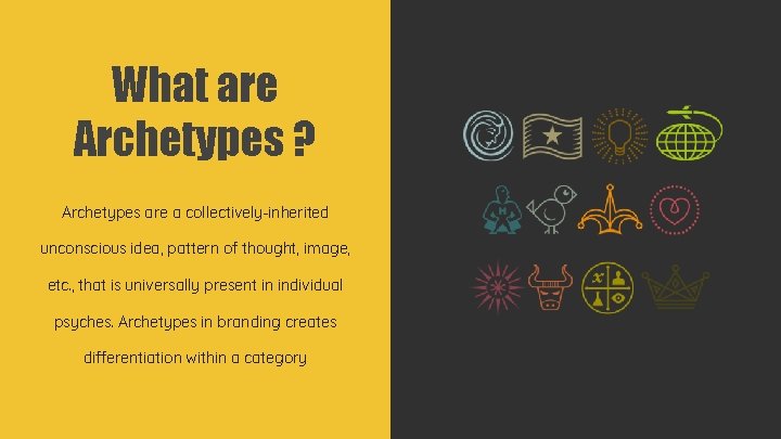 What are Archetypes ? Archetypes are a collectively-inherited unconscious idea, pattern of thought, image,