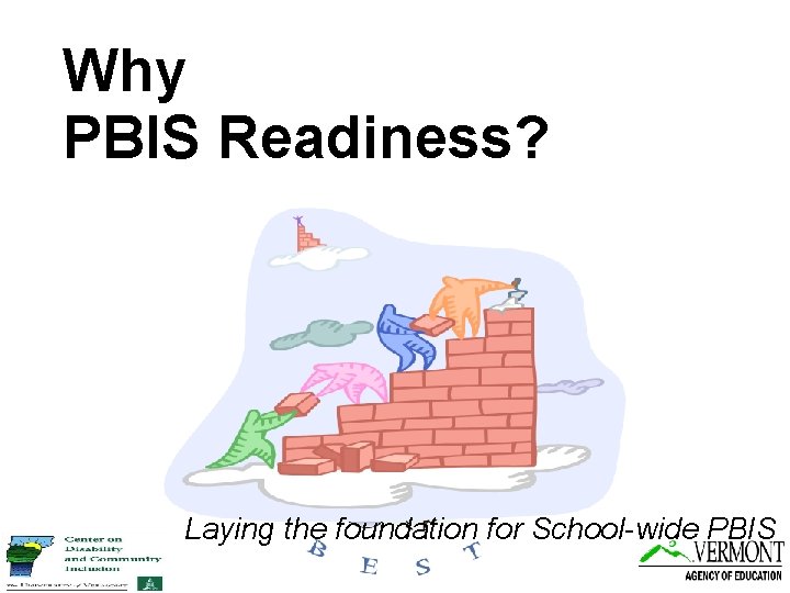 Why PBIS Readiness? Laying the foundation for School-wide PBIS 