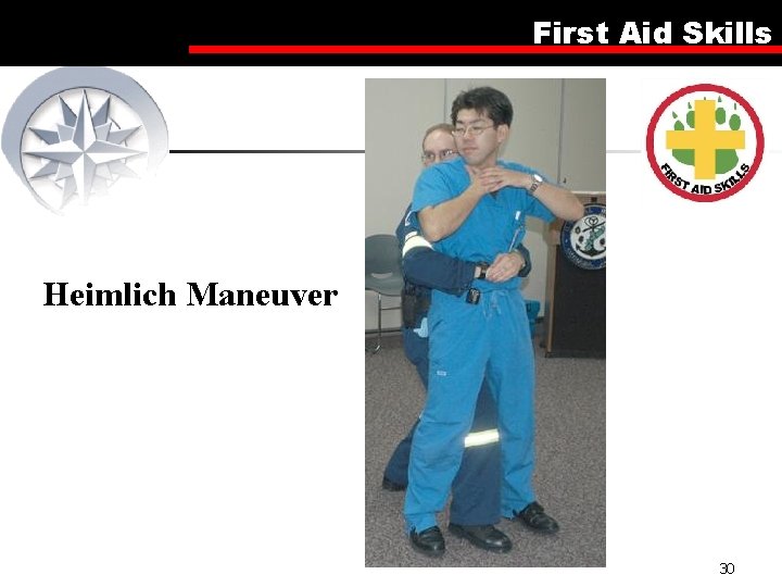 First Aid Skills Heimlich Maneuver 30 