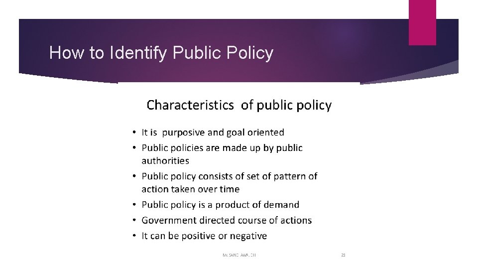 How to Identify Public Policy 