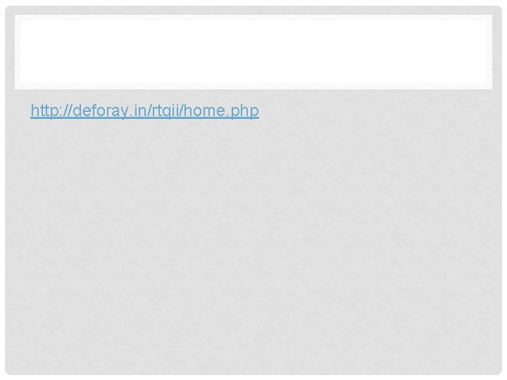 http: //deforay. in/rtqii/home. php 