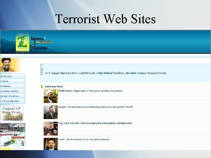 Terrorist Web Sites 