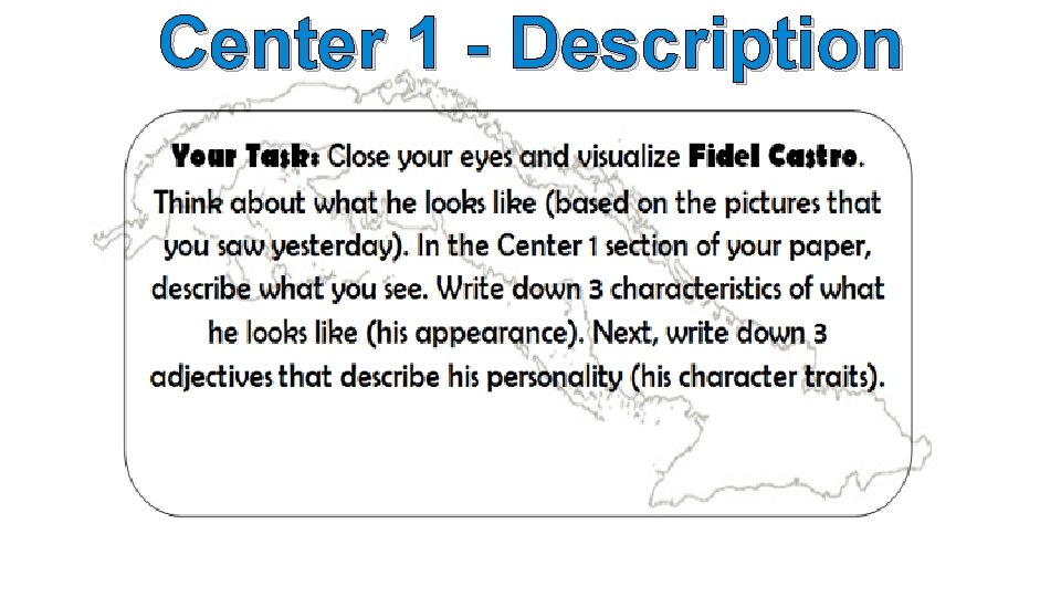 Center 1 - Description 