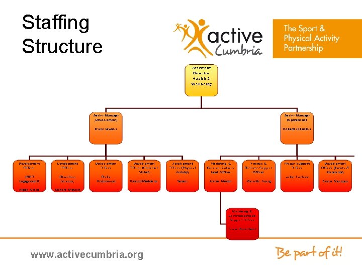 Staffing Structure www. activecumbria. org 