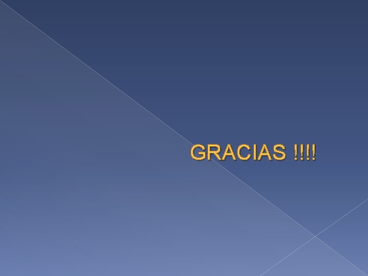 GRACIAS !!!! 