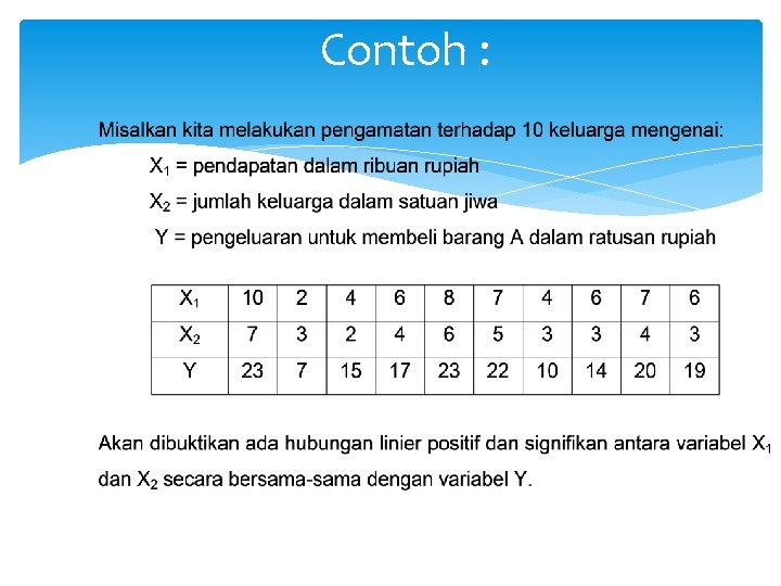 Contoh : 