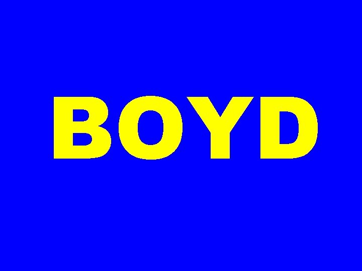 BOYD 