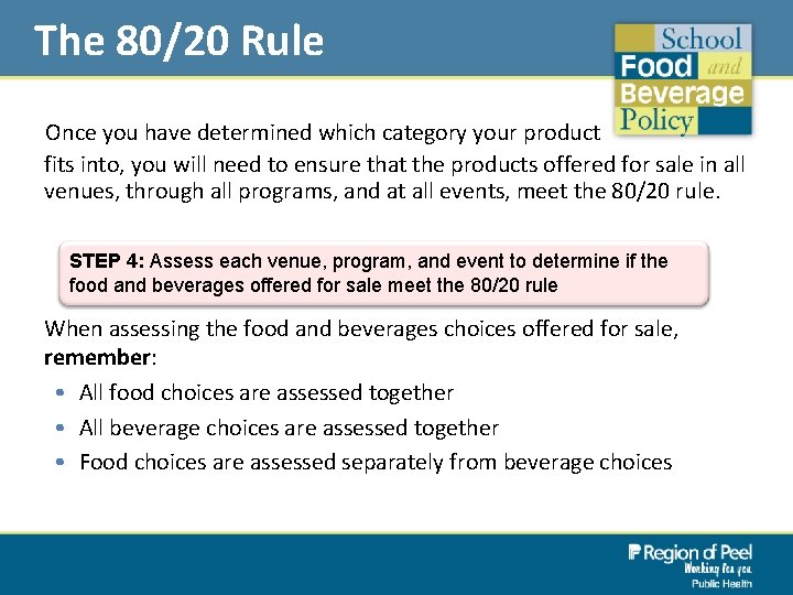 The 80/20 Rule Once you have determined which category your product fits into, you