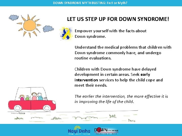 DOWN SYNDROME MYTH BUSTING: Fact or Myth? LET US STEP UP FOR DOWN SYNDROME!