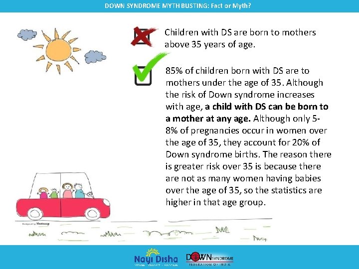 DOWN SYNDROME MYTH BUSTING: Fact or Myth? Children with DS are born to mothers