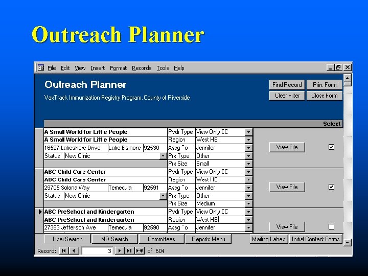 Outreach Planner 