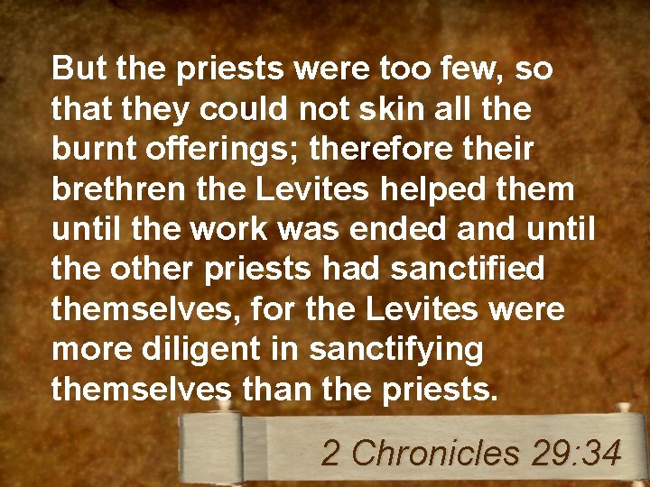 But the priests were too few, so that they could not skin all the