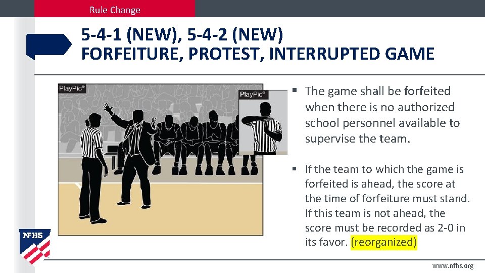 Rule Change 5 -4 -1 (NEW), 5 -4 -2 (NEW) FORFEITURE, PROTEST, INTERRUPTED GAME