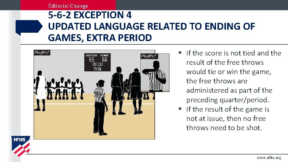 Editorial Change 5 -6 -2 EXCEPTION 4 UPDATED LANGUAGE RELATED TO ENDING OF GAMES,