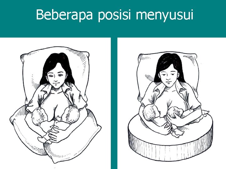 Beberapa posisi menyusui 