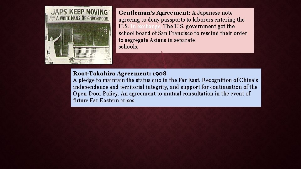 Gentleman’s Agreement: A Japanese note agreeing to deny passports to laborers entering the U.