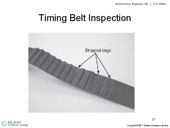 Timing Belt Inspection 31 