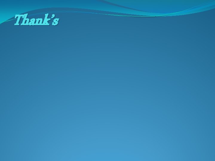 Thank’s 