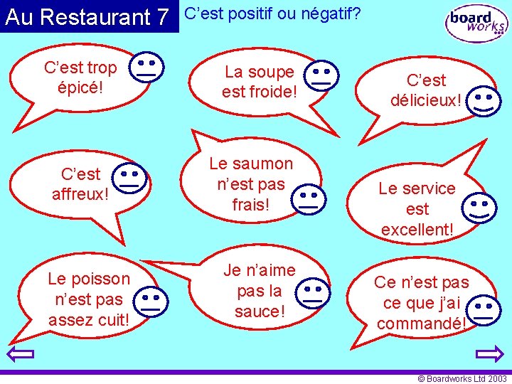 Au Restaurant 7 C’est trop épicé! C’est affreux! Le poisson n’est pas assez cuit!