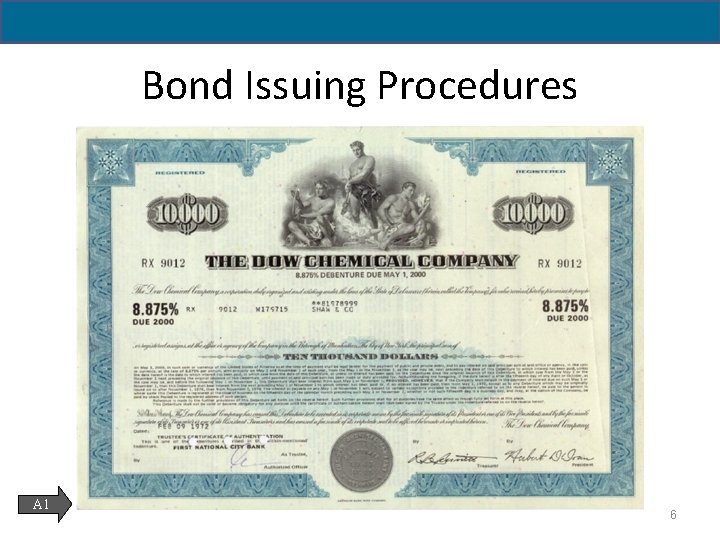 14 - 6 Bond Issuing Procedures A 1 6 