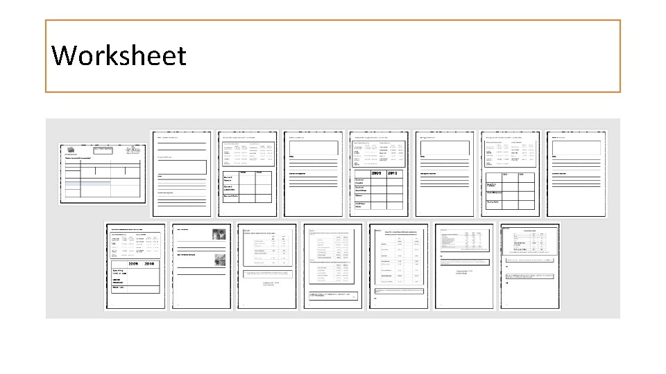 Worksheet 