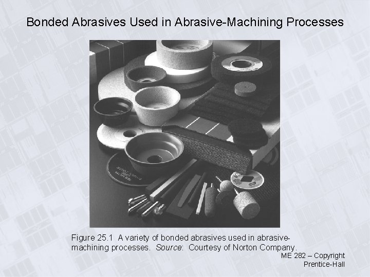 Bonded Abrasives Used in Abrasive-Machining Processes Figure 25. 1 A variety of bonded abrasives